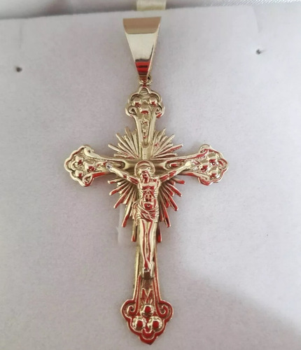 Pingente Cristo Na Cruz 15 Gramas Ouro 18k Cor Amarelo