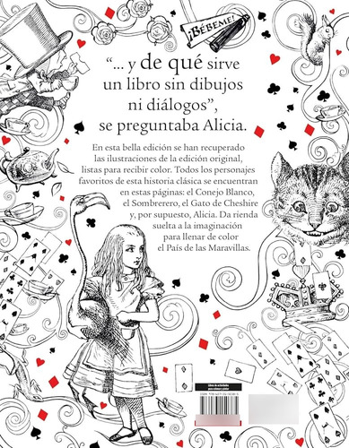 Alicia En El Pais De Las Maravillas- Libro Colorear