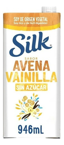 2 Pzas Bebida Vegetal Silk Sabor Avena Y Vainilla Sin AzĂșcar