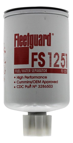 Filtro Fs1251 Separador Fleetguard Para Motor Cummins