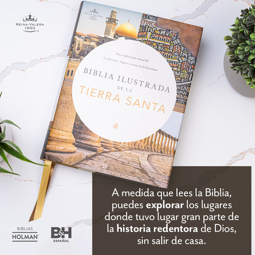 Rvr 1960 Biblia Ilustrada De La Tierra Santa, Tapa Dura