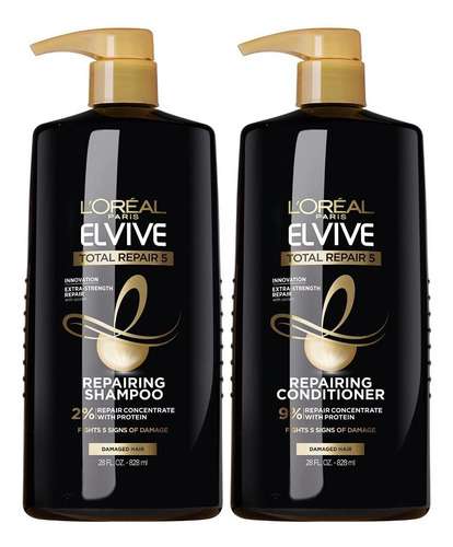 Shampoo Y Acondicionador 828ml Total Repair 5, Loreal Elvive