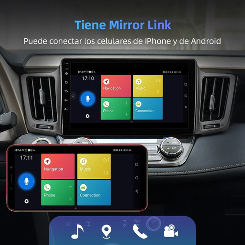 Estéreo Cámara Para Toyota Rav4 2013-2018 Frente Gps Fm Kit