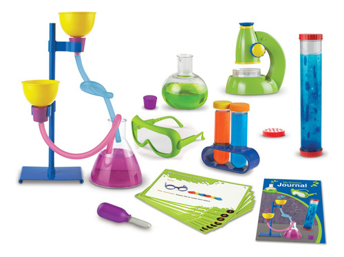 Learning Resources Primary Science Deluxe Lab Set De, Kit De Laboratorio Para Niños, Ciencias Para Niños, Experimentos Para Niños, Juguetes Stem, Juego De 45 Piezas, Mayores De 3 Años