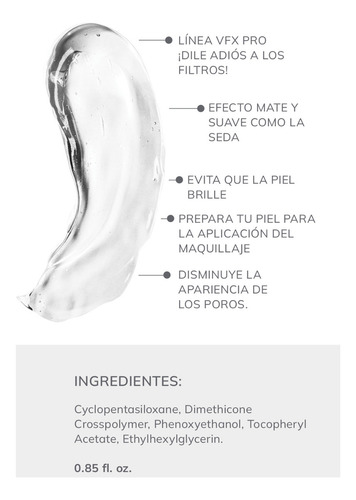 Vfx Pro Blur Primer Prebase Perfeccionadora Farmasi /25ml Transparente