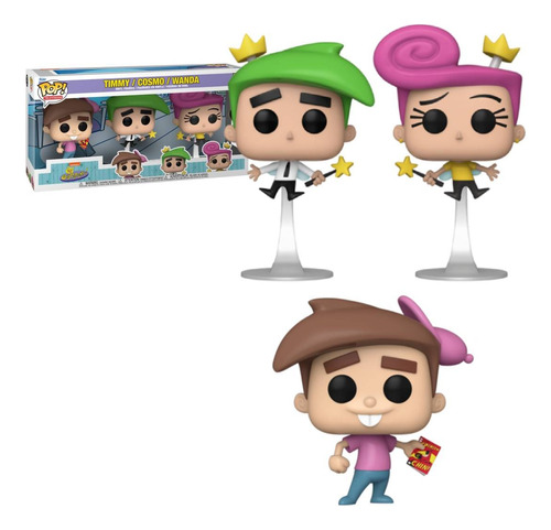 Funko Pop The Fairly Oddparents Timmy / Cosmo / Wanda 3pack