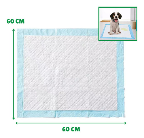 Sabanillas Para Perro Desechables 100 Pañales Mascota 60x60