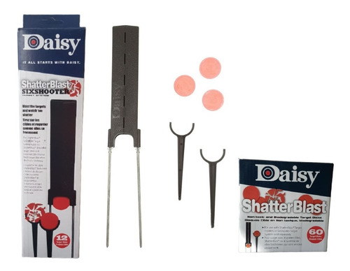 Tiro Al Blanco Daisy Estacas Con 60 Discos De Arcilla Xtrm C