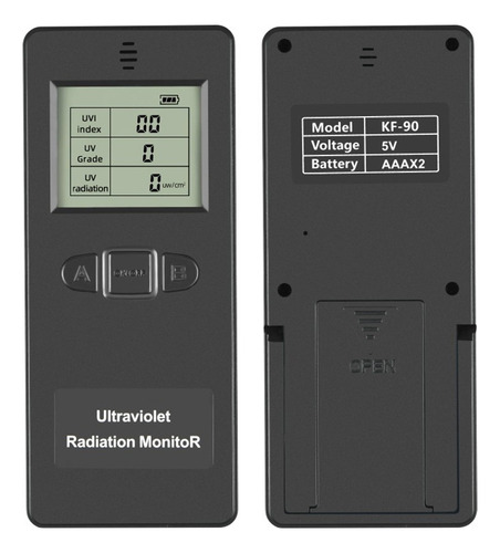Detector De Radiación Ultravioleta Digital Portátil