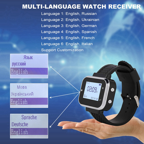 Botón De Llamada P55, 1 Reloj De Pulsera, Buscapersonas, Lla