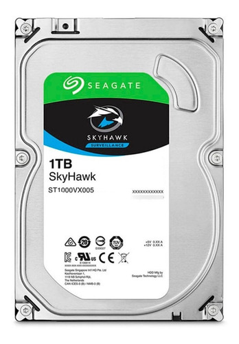 Disco Rigido 1tb Pc Seagate Skyhawk 3,5 7200 Rpm Sata3