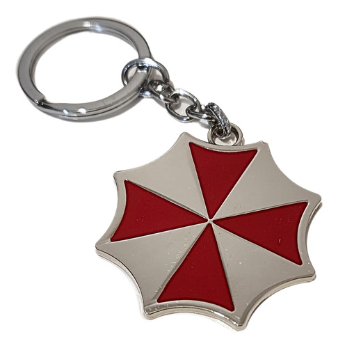 Llavero Metálico Umbrella Corporation Rojo