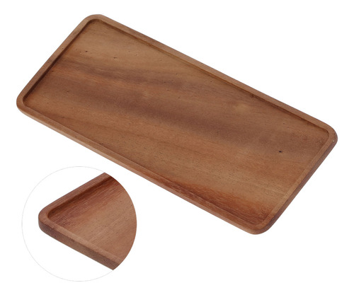 Set De Té, Bandeja De Madera De Nogal Pulida A Mano