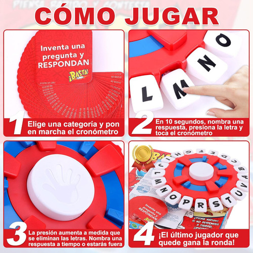 Juego De Mesa Familiar De Ritmo Rápido Crazy Alphabet Game