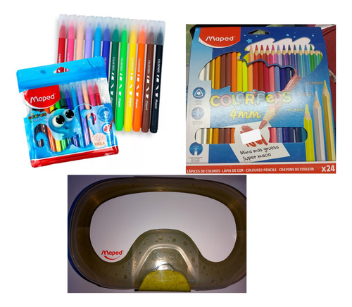 Marcadores Maped 12 P+colores Mapped 24 P+1 Lapicera Maped