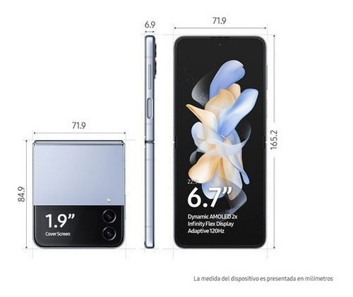 Celular Samsung Galaxy Z Flip 4 128gb Azul Sistema Operativo Android