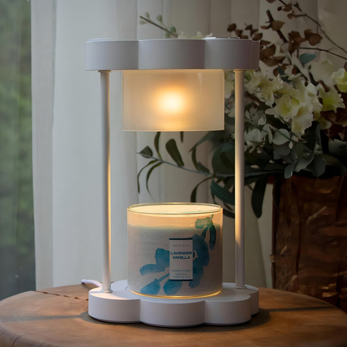 Calentadora De Velas Con Regulador, Temporizador De 2h/4h/8h Color Blanco