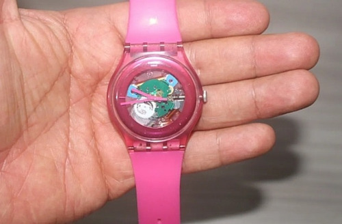 Reloj Swatch Fuchsia Lacquered Genuino Perfectas Condiciones