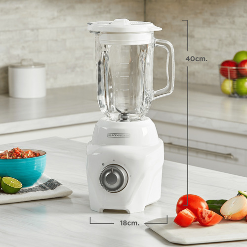 Licuadora Black+decker 1.25l Ice Crush Blanca, Bl0876-0wdla Color Blanco