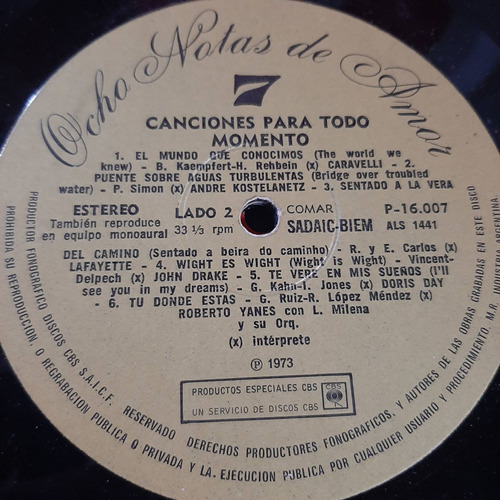 Sin Tapa Disco Caravelli Lafayette Carr Maysa Canciones O0