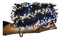 Comprar Serie Led De Navidad 50mts 1000luces Blanco Frio Y Calido Luces Blanco Frio Con Blanco Calido Cable Verde