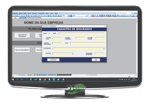 Planilha Para Cadastro E Controle De Segurado E Seguradora