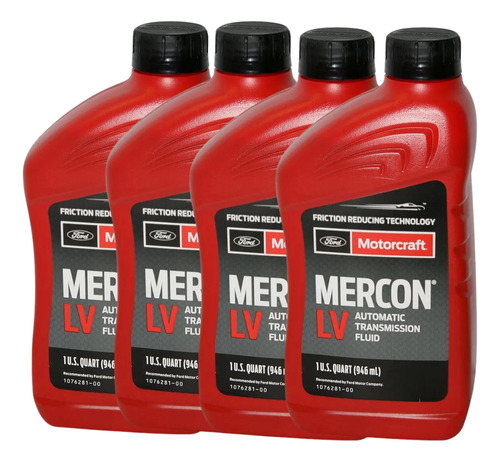 Aceite Lubricante Transmisión Motorcraft Mercon Lv 946 Ml X4