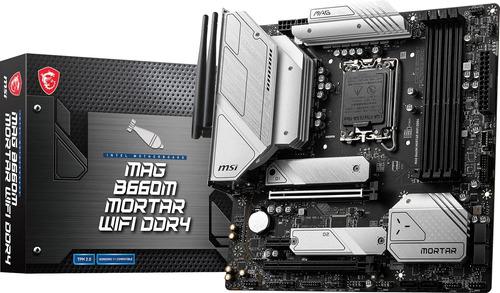 Msi Mag B660m Mortar Wifi Ddr4 Placa Base Para Juegos