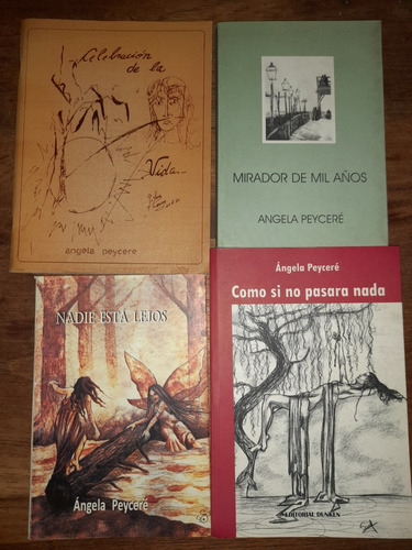 Angela Peyceré 4 Libros Escritora Poeta De Burzaco B2