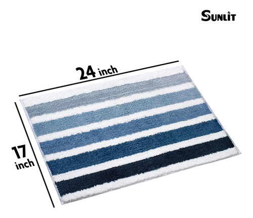 Alfombra Náutica De Baño De Baño Ombre A Luz Del Sol Para Ba