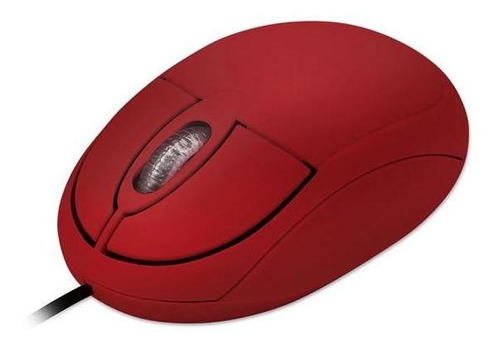 Mouse Classic Box Multilaser Optico Full Vermelho Usb Mo303