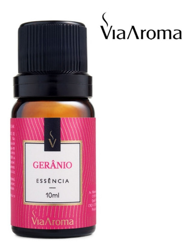 Imagem 1 de 1 de Essência Para Difusor Ambiente 10 Ml De Gerânio Via Aroma