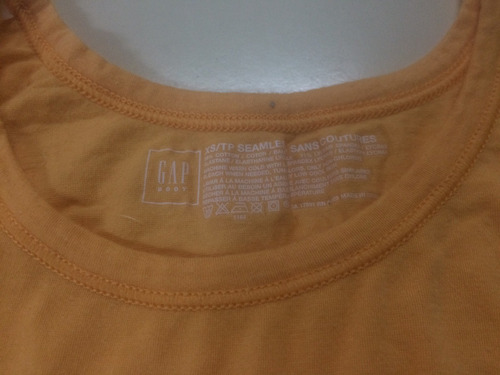 Gap Musculosa Color Durazno Sin Costuras.talle Xs