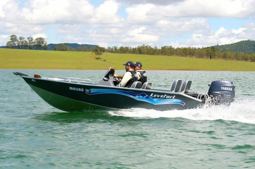 Imagem 6 de 8 de Lancha De Alumínio Malibu 16 + Motor 60 Hp Mercury Ins Estd
