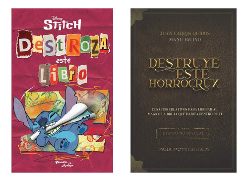 Destroza Este Libro Stitch + Destruye Este Horrocrux