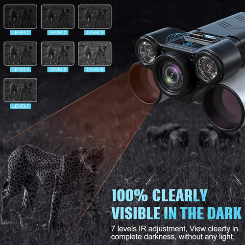 Binoculares De Visión Nocturna, Gafas De Visión Nocturna 4k
