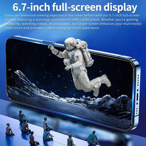 Teléfono Inteligente Android Barato I15 Promax 16 Gb+1 Tb J
