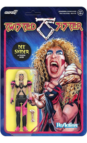 Twisted Sister Dee Snider Figura Reaction Super7 