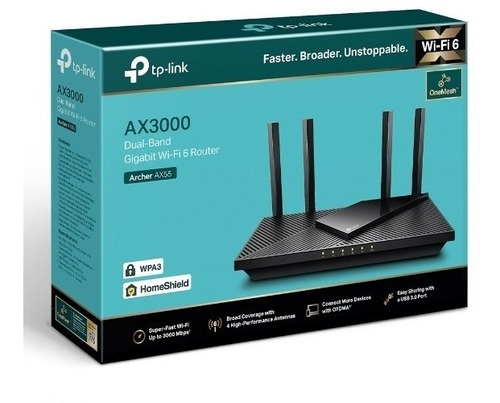 Imagen 4 de 5 de TP-Link Archer AX55 V1 - Negro - 1