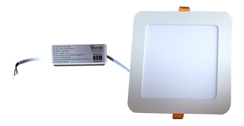 Plafon Led Cuadrado 9w Empotrable En Plafon O Bote 12cm