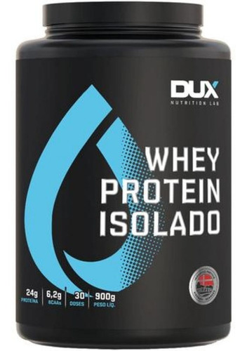Whey Protein 100%isolado 900gr Dux Nutrition- Pura E Natural Sabor Coco