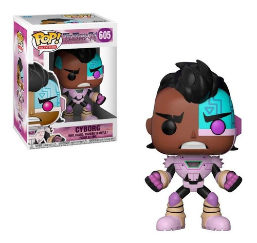 Funko Pop 28677 Vinyl Teen Titans Go! Cyborg #605 Original