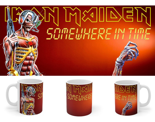 Rnm-0439b Taza Tazon Iron Maiden Somewhere In Time (ver.2)