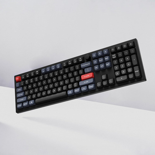 Keychron V6 Wired Custom Mechanical Keyboard Knob Version...