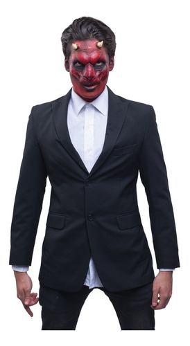 Aplicación Maquillaje Fantasía De Diablo Halloween Red Demon