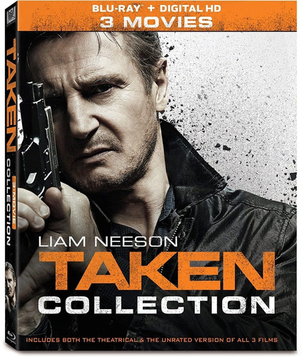 Blu Ray Taken Trilogy 3 Movie Box L Neeson Original 