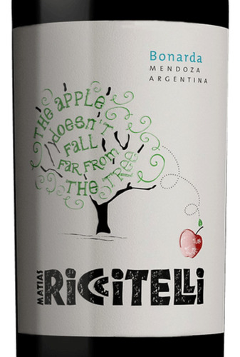 Vino The Apple Bonarda 1x750 Ml Riccitelli Wines