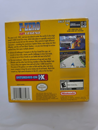 F Zero Gp Legend Game Boy Advance Nintendo (Usado)