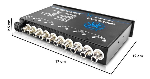 Imagen 4 de 4 de Ecualizador Pre-amp 7bandas+control De Subwoofer soundstream