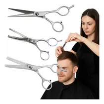 Comprar Kit Tijeras Peluquería Zinger Corte Pulido Entresacar Acero
